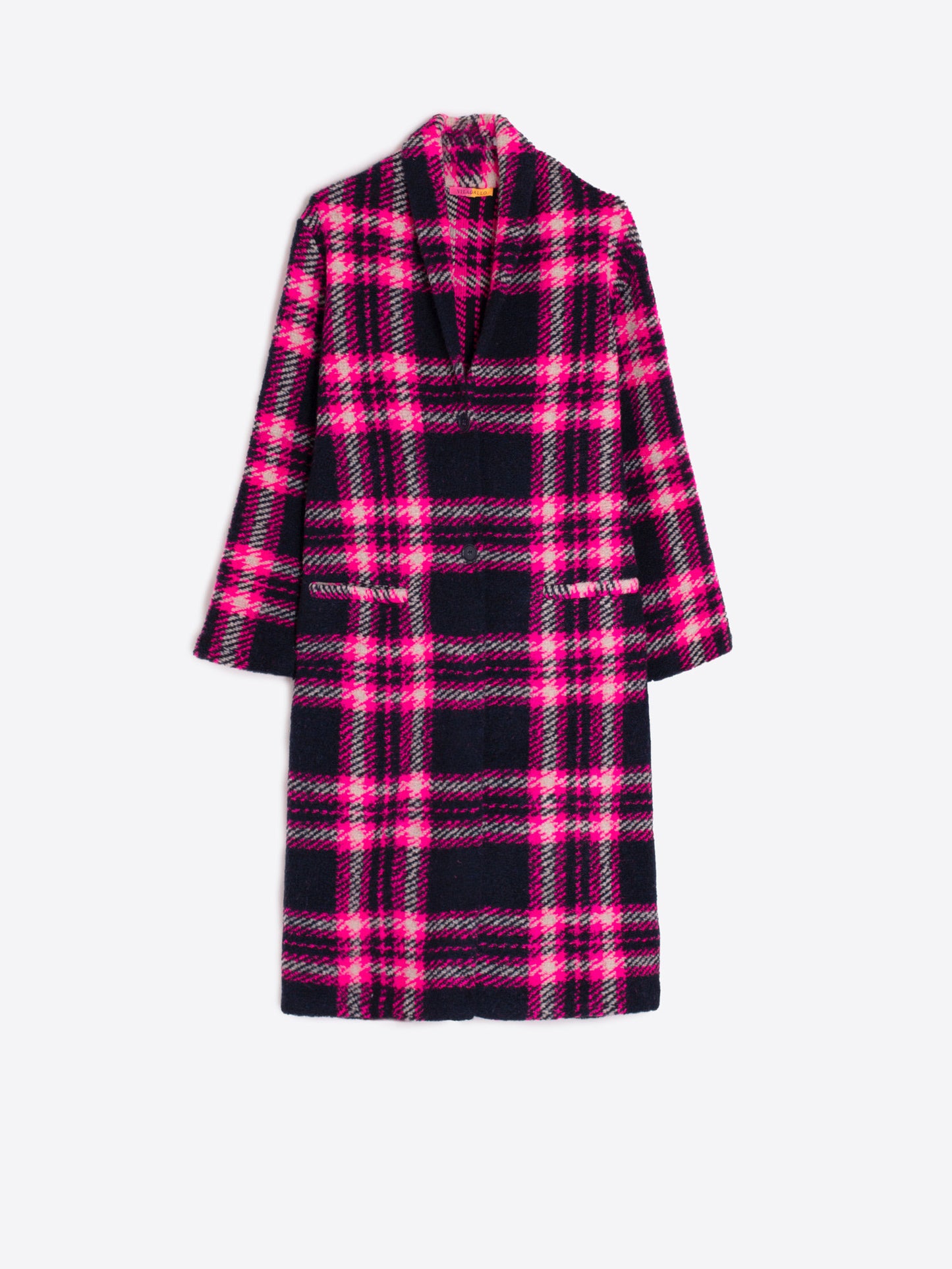 Vilagallo Neon Check Cosy Jacket