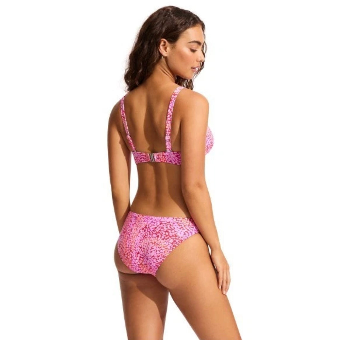 Seafolly SeaSkin Pink Print Bikini Set