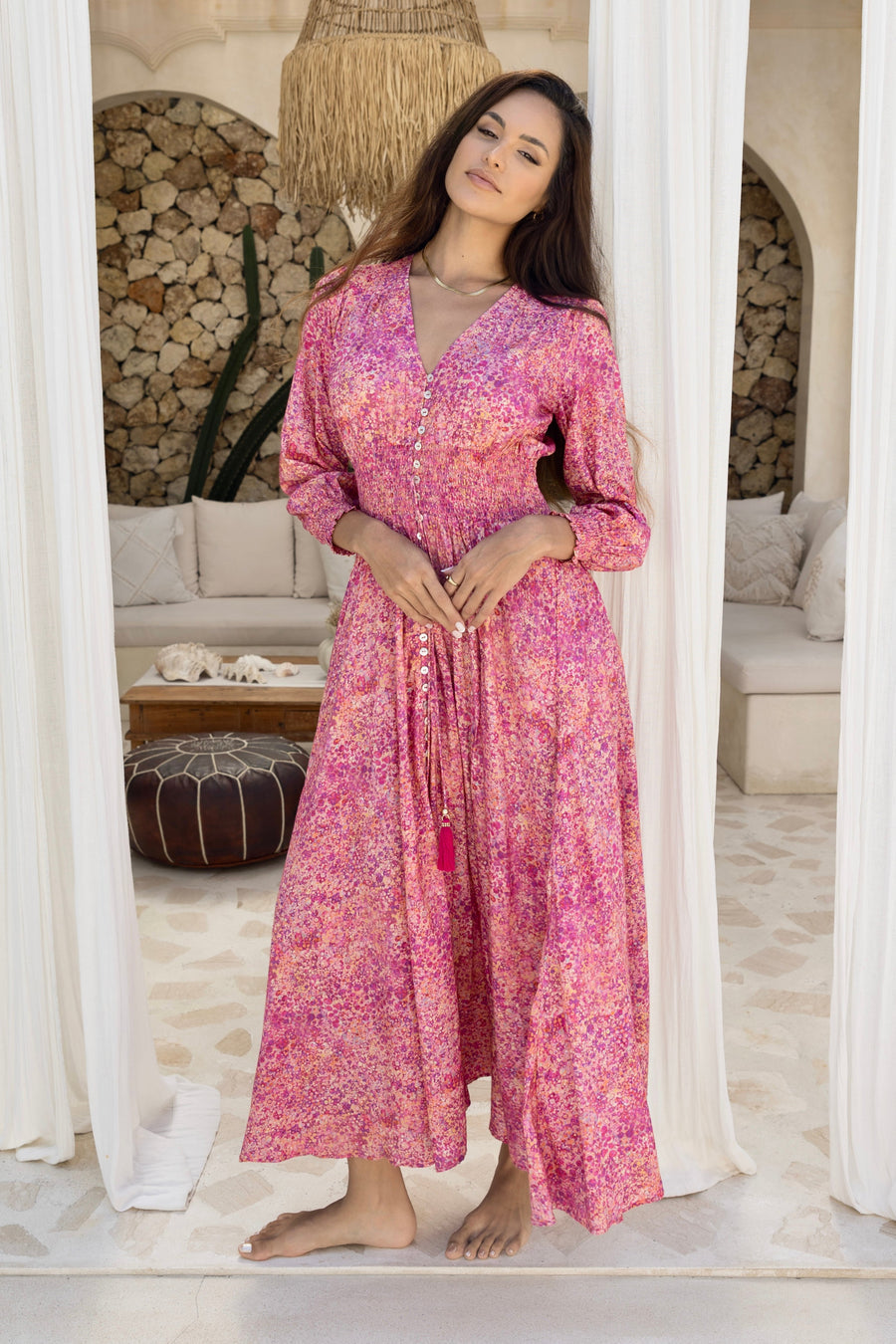 Sophia Alexia Sunset Shower St Tropez Maxi Dress