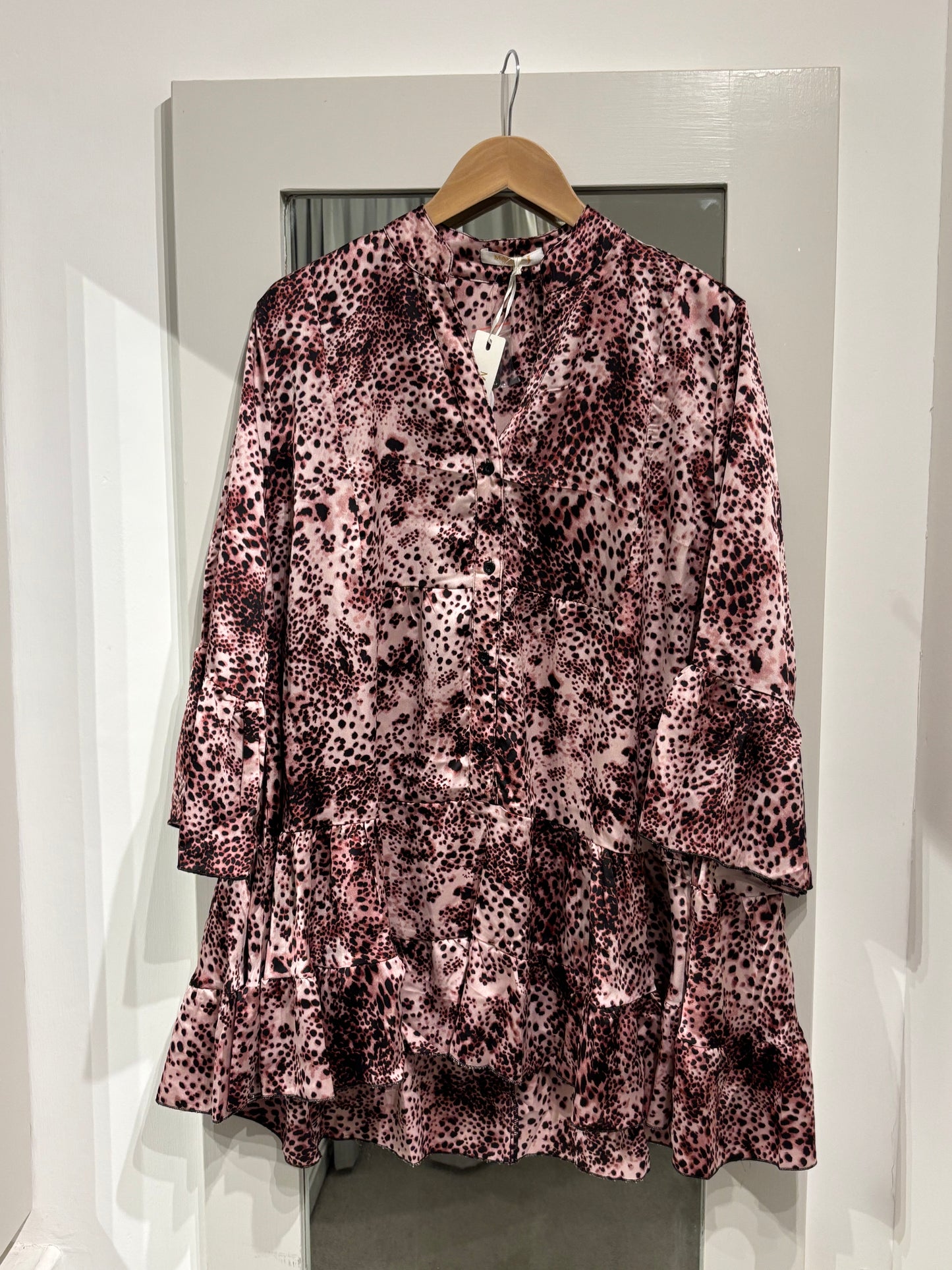 Malissa J Pink Leopard Print Tunic