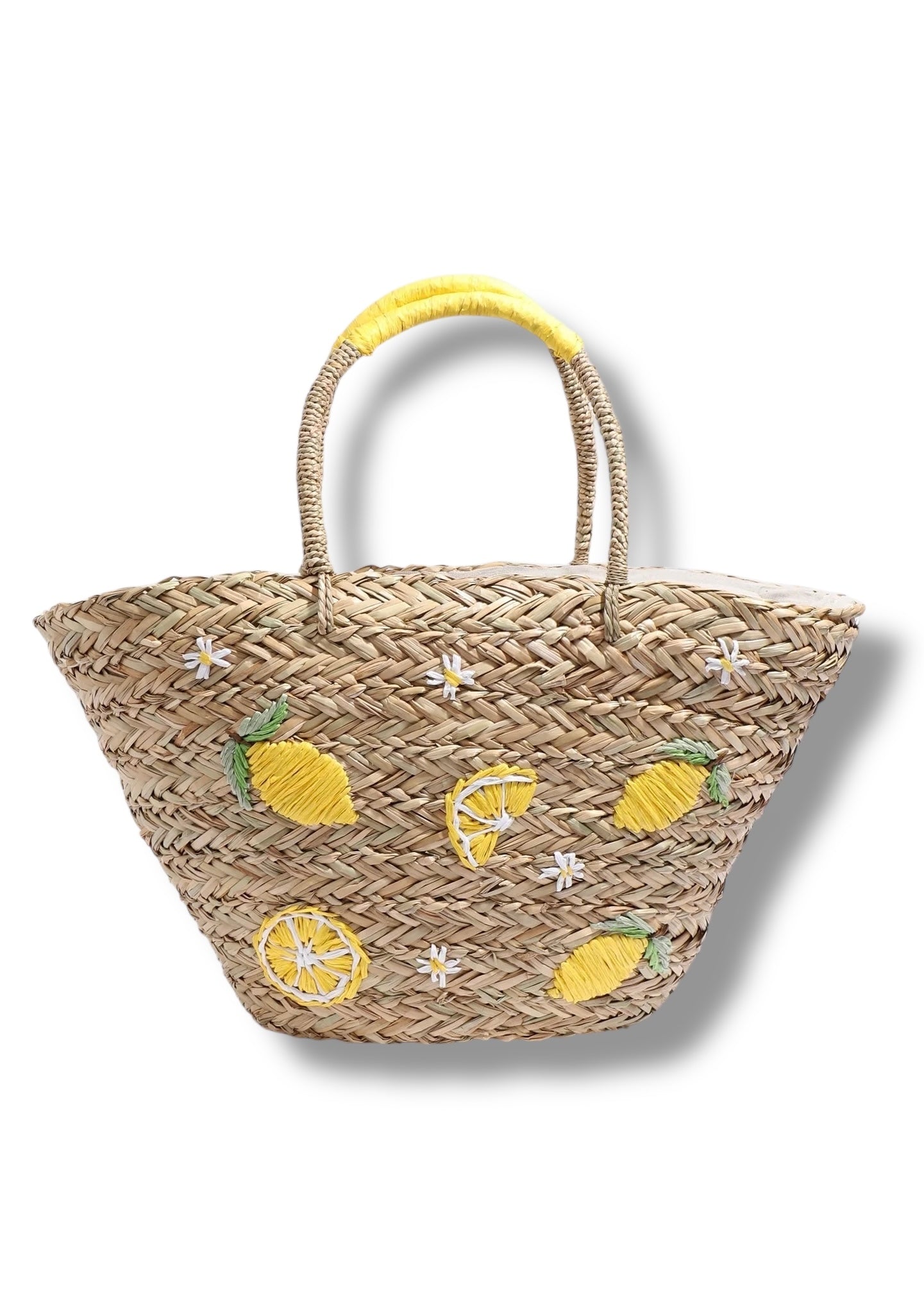 Lemon Large Beach Bag
