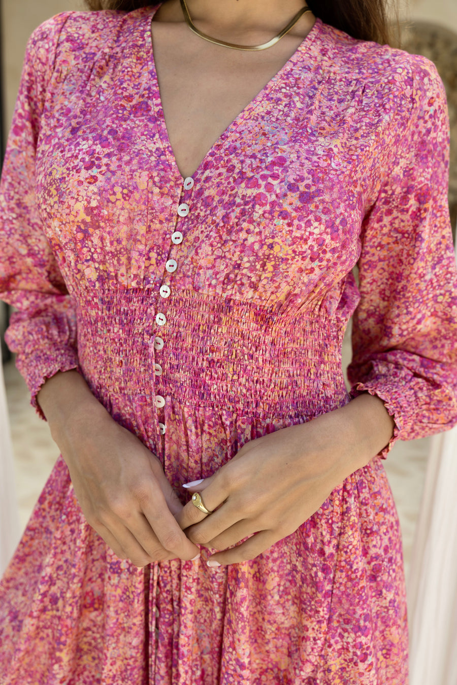 Sophia Alexia Sunset Shower St Tropez Maxi Dress