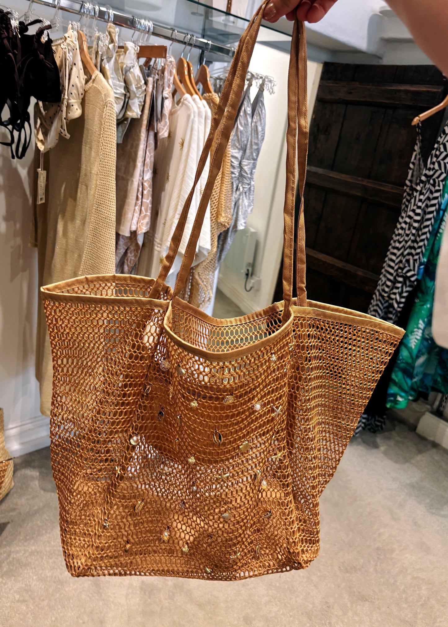 Sea Shell Net Beach Bag
