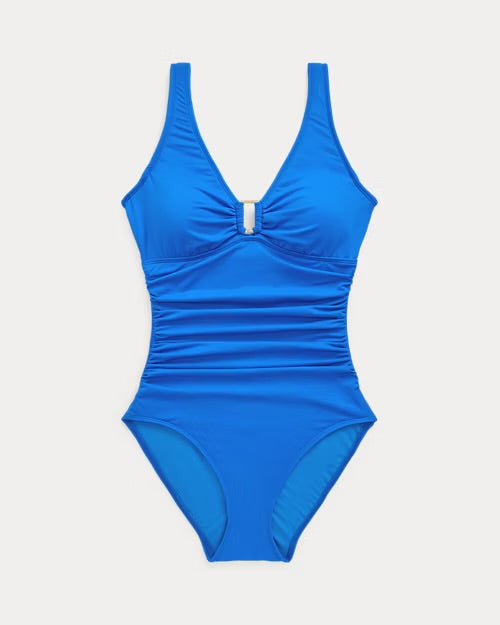 Ralph Lauren Shirred Ring Front One Piece