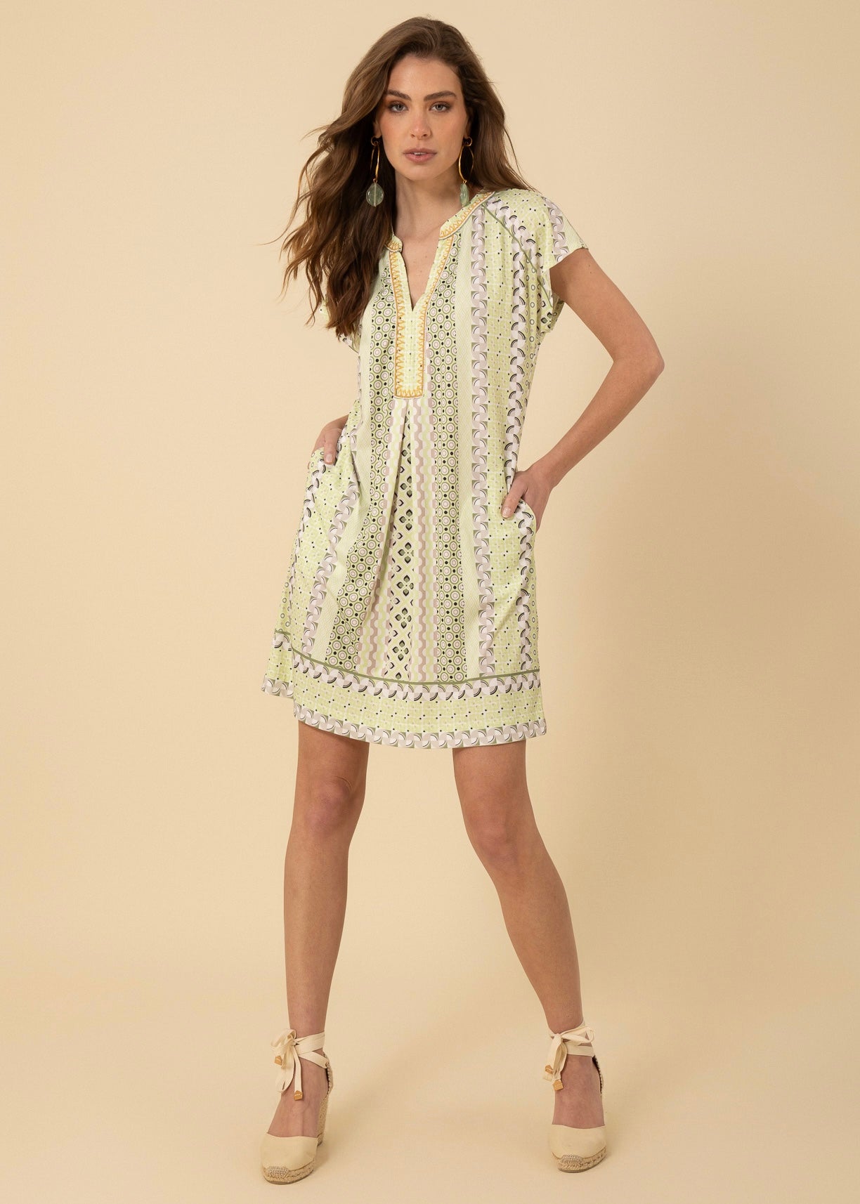 Hale Bob Green Jersey Dress