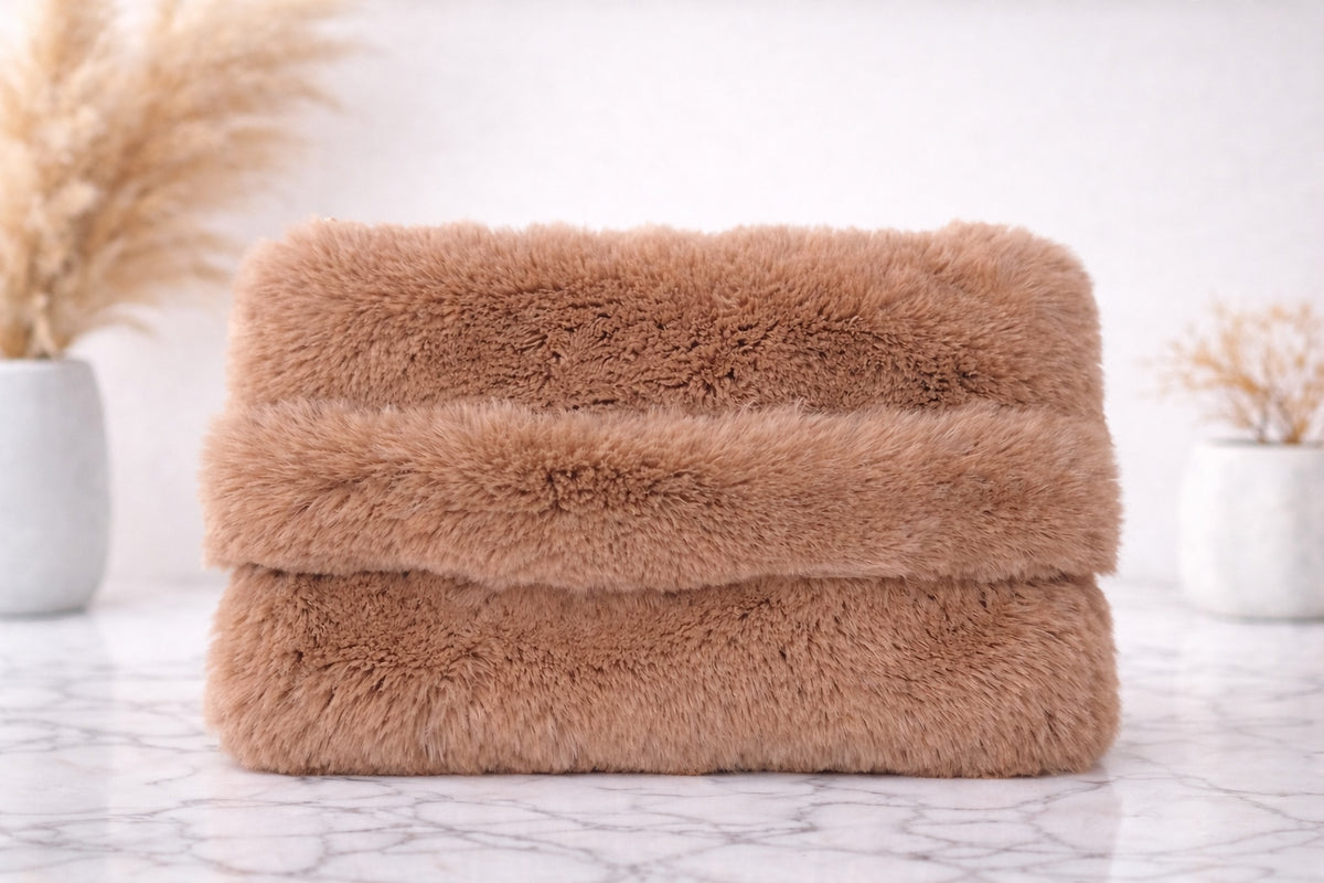 Sorena Faux Fur Clutch