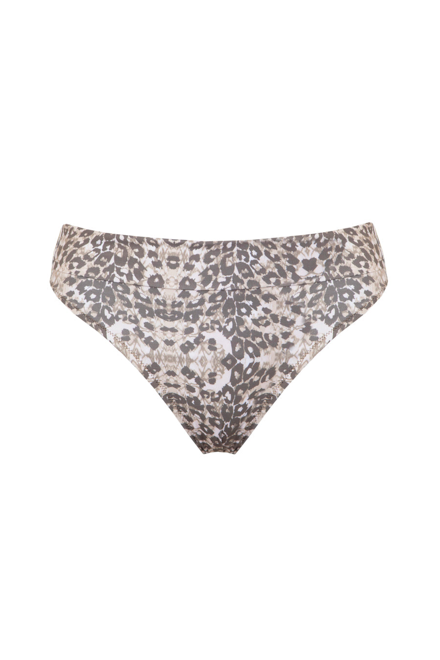 Sophia Alexia Leopard Sands Rio Twist Bikini Top & Fold Over Bikini Bottoms Set