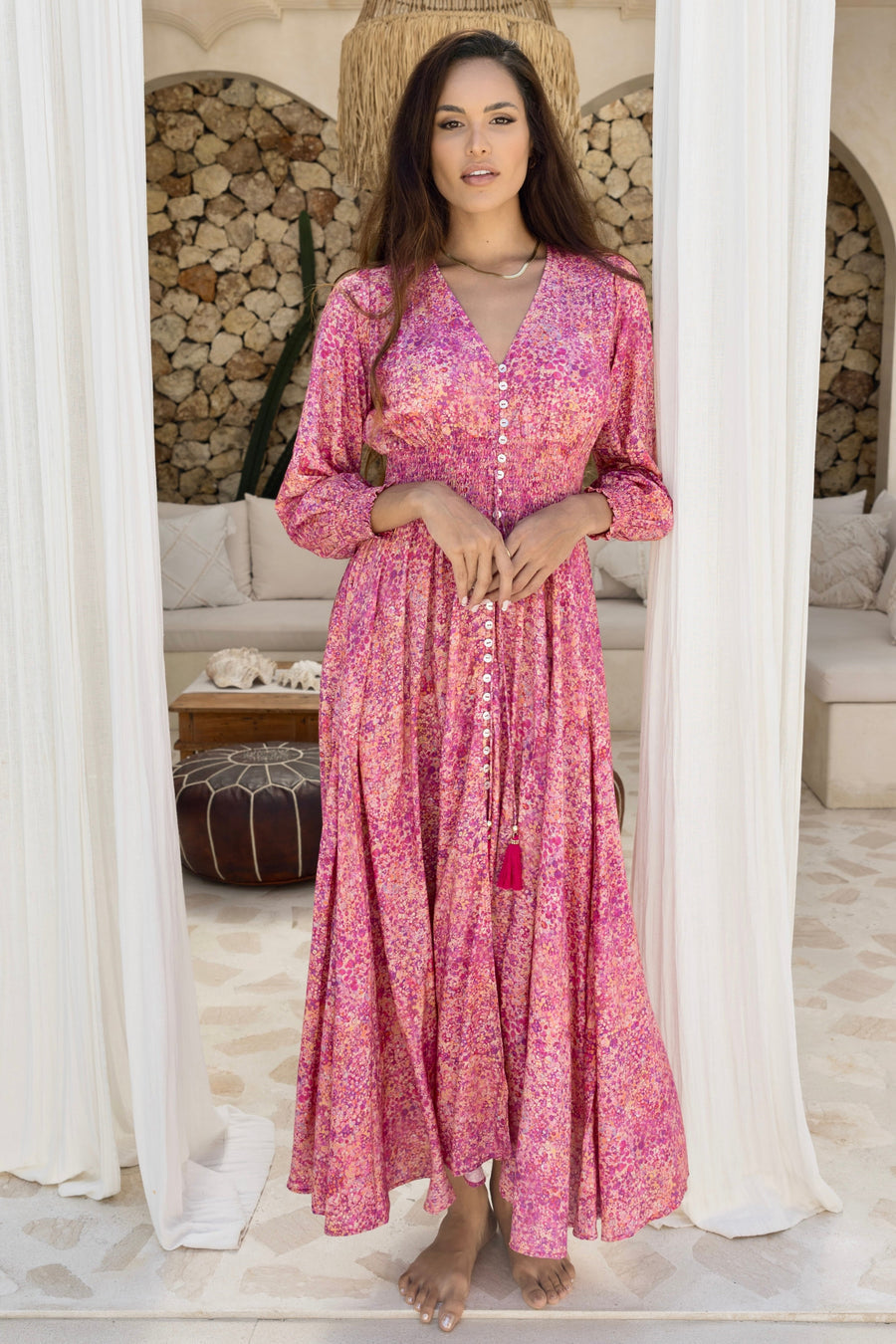 Sophia Alexia Sunset Shower St Tropez Maxi Dress