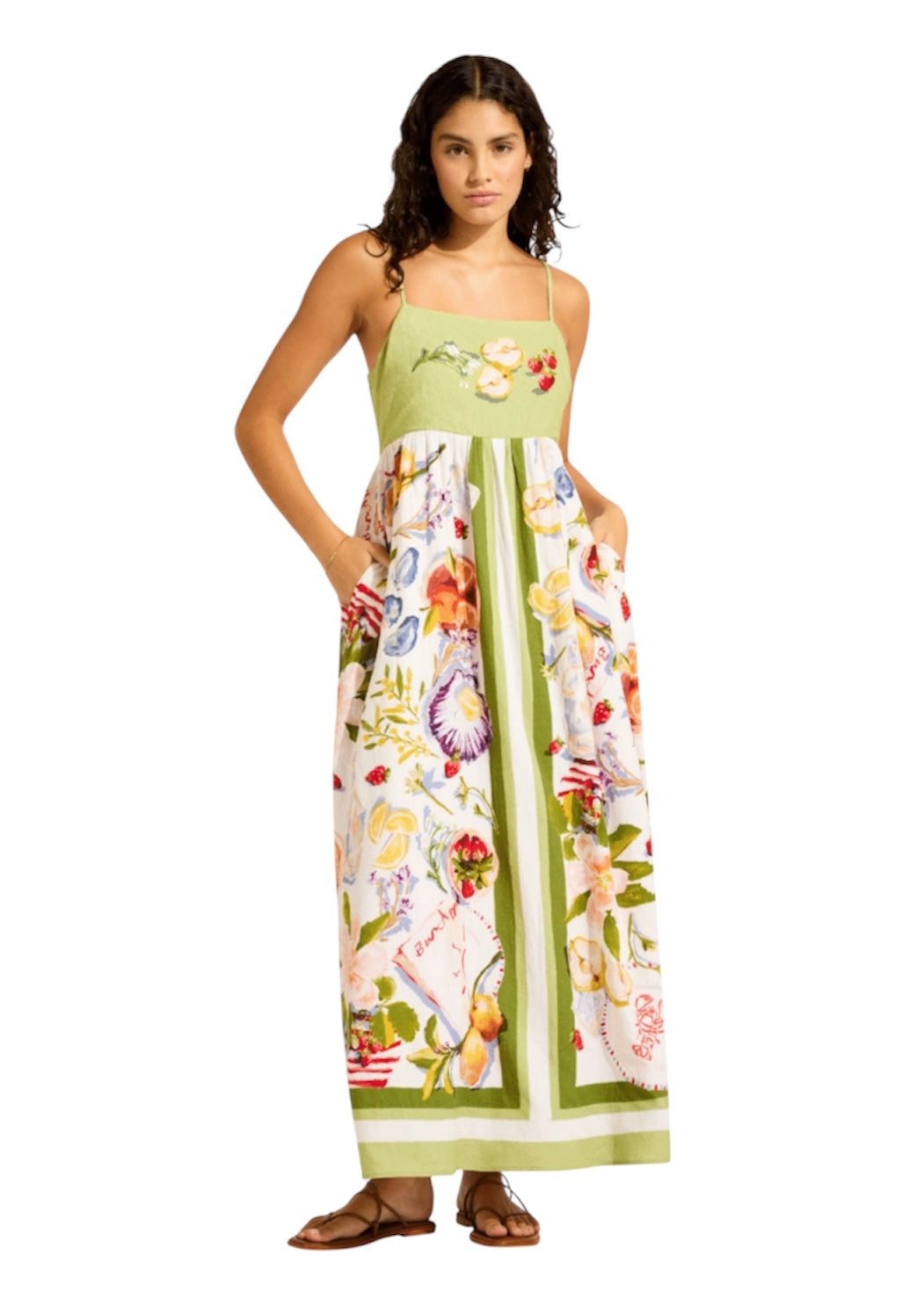 Seafolly Riviera Coast & Sage Dress