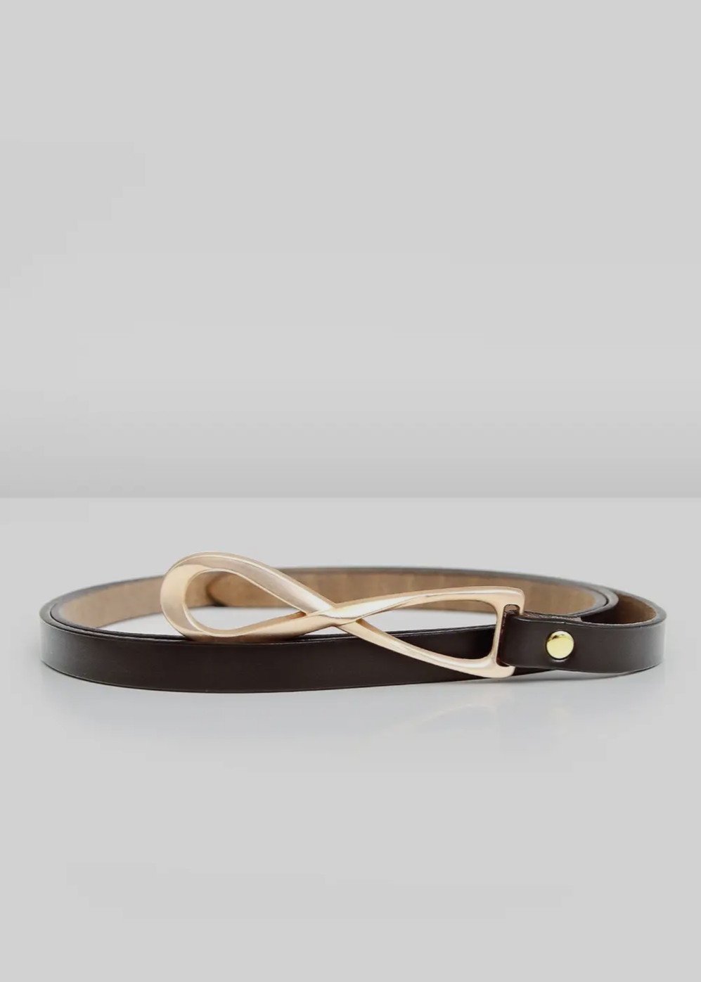 Belle & Bloom Genuine Leather Belt In Black