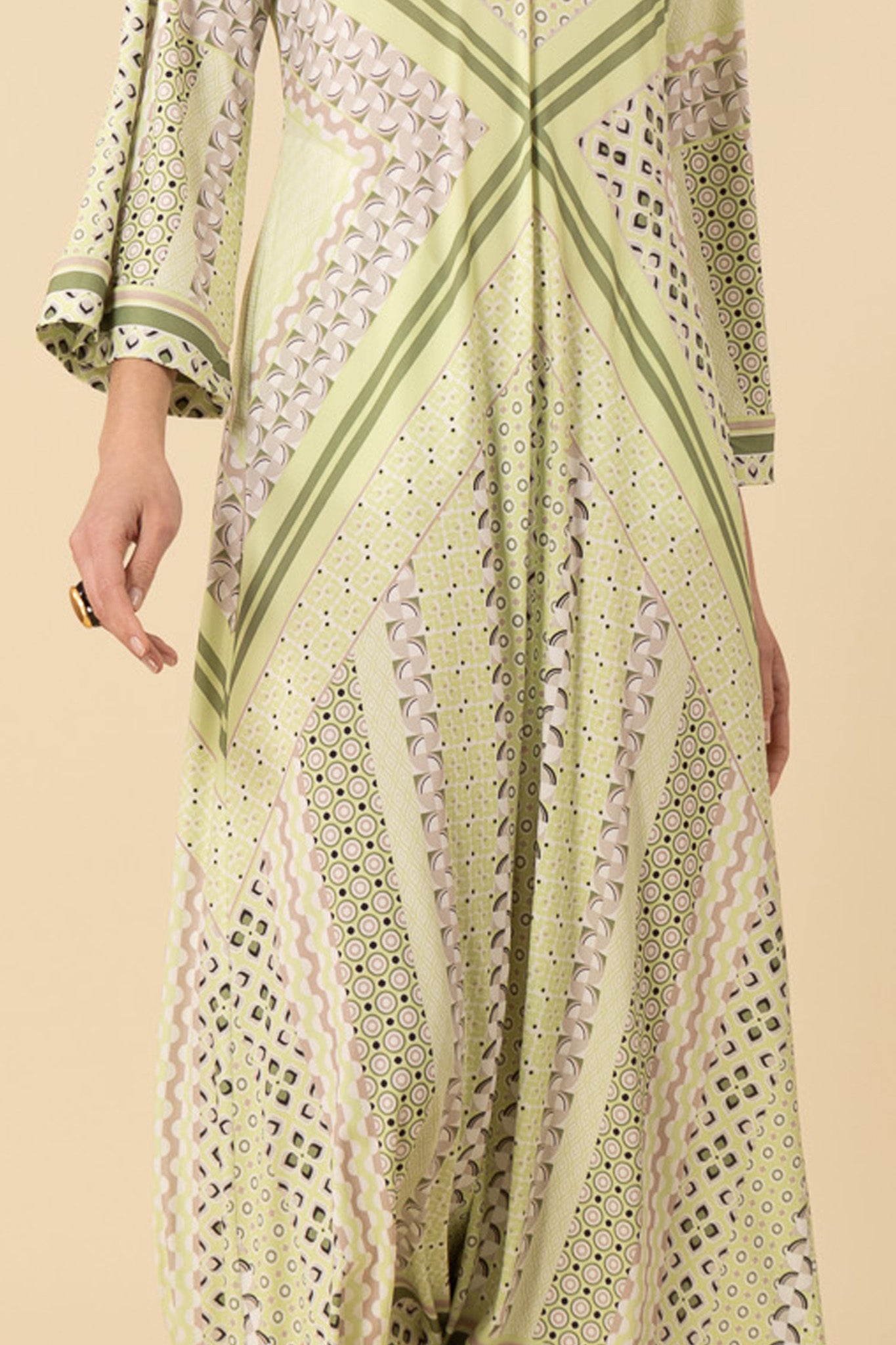 Hale Bob Henley Jersey Maxi Dress