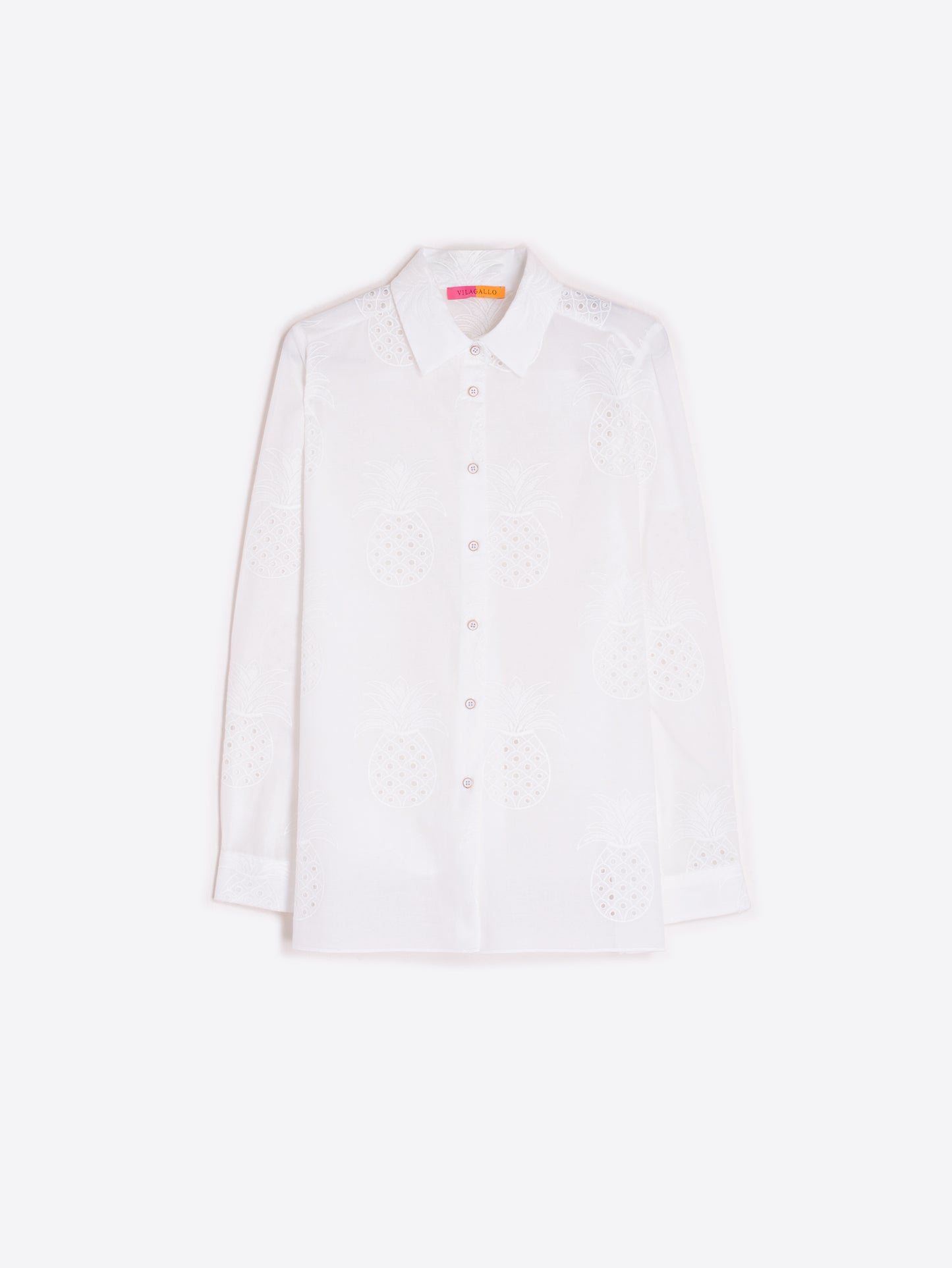 Vilagallo Pineapple Cut Out Shirt