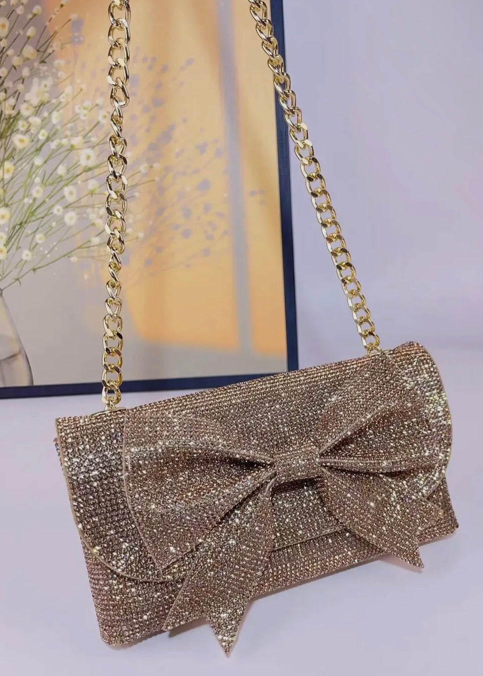 Sparkling Clutch Bow Bag