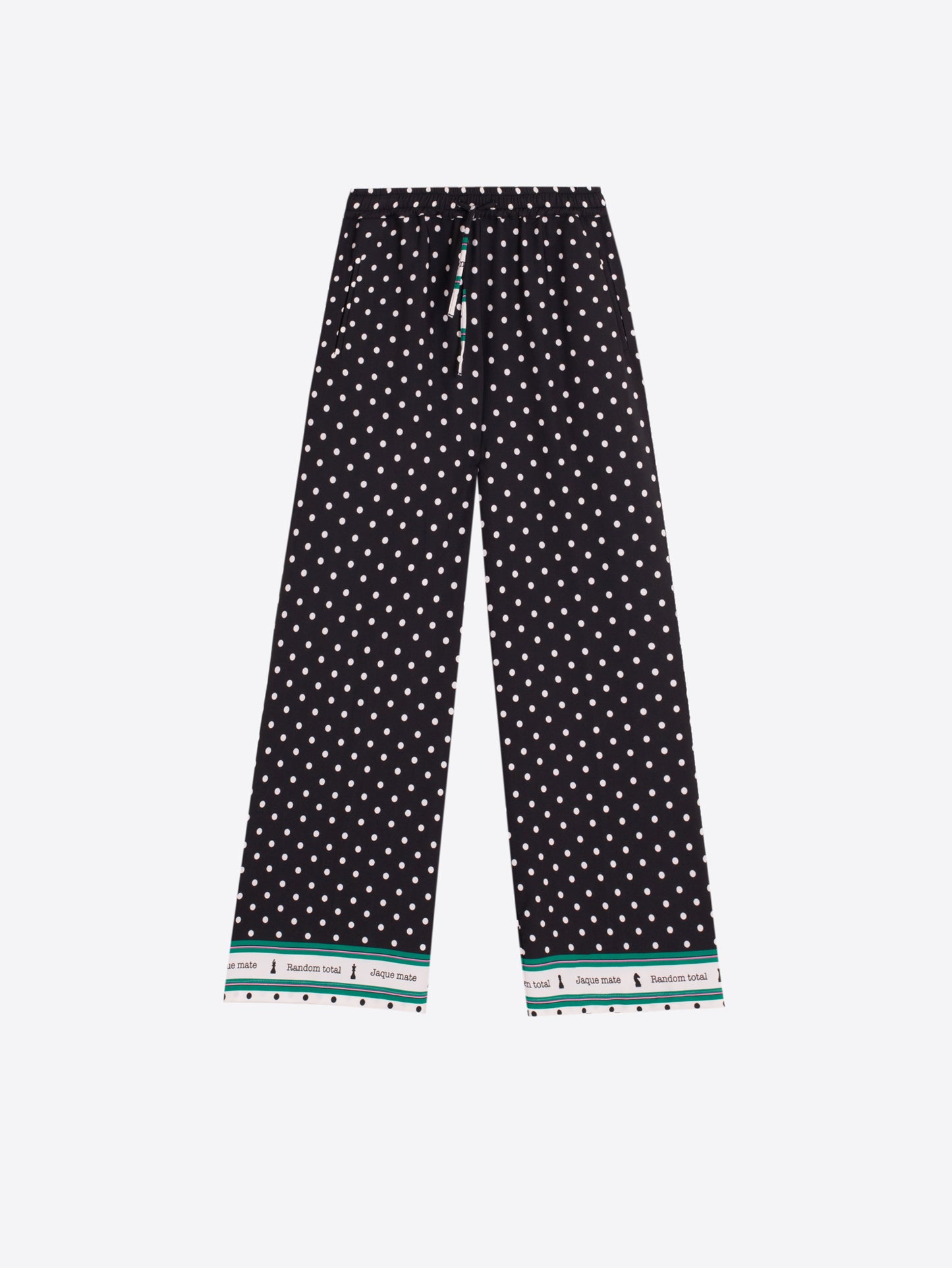 Vilagallo Black & White Polkadot Trousers
