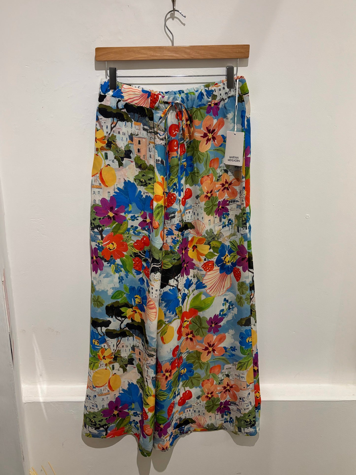 Maryan Mehlhorn Italian Print Trousers