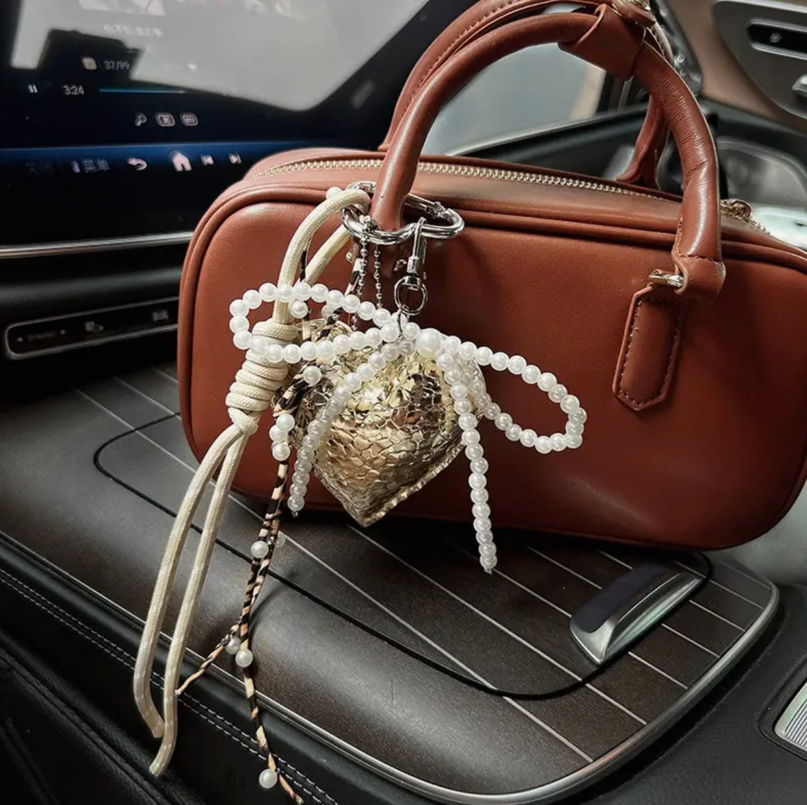 Hold Heart Detailed Keychain