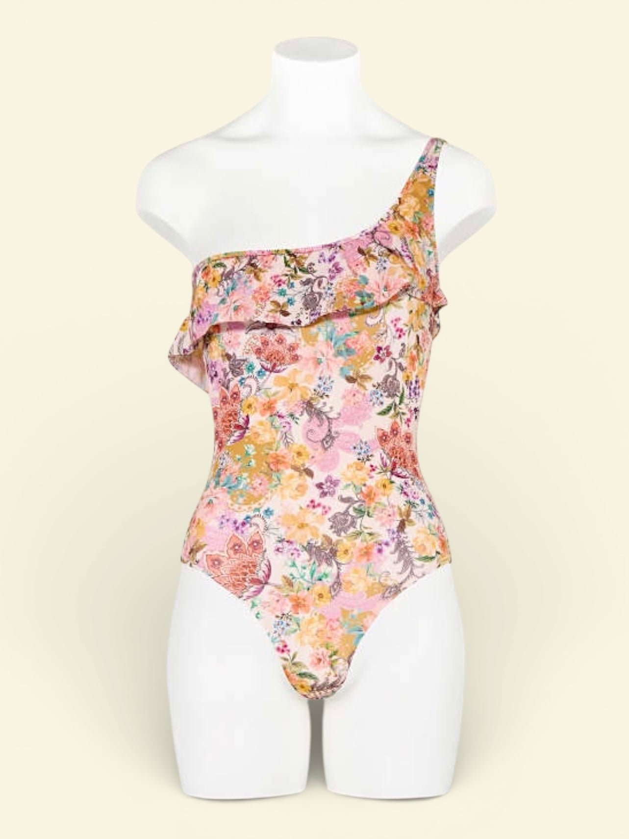 Watercult Pretty Boho One Shoulder Ruffle Bikini