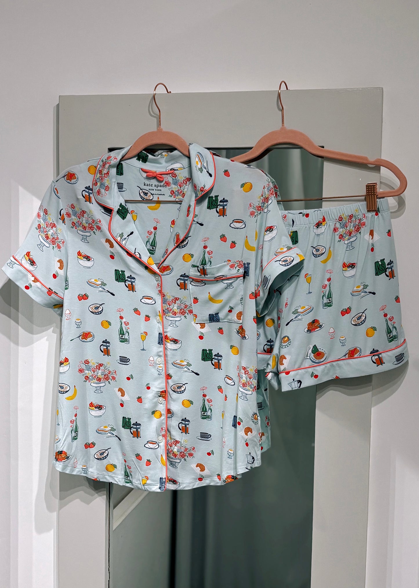 Kate Spade Mimosa Print Top & Short Pyjama Set