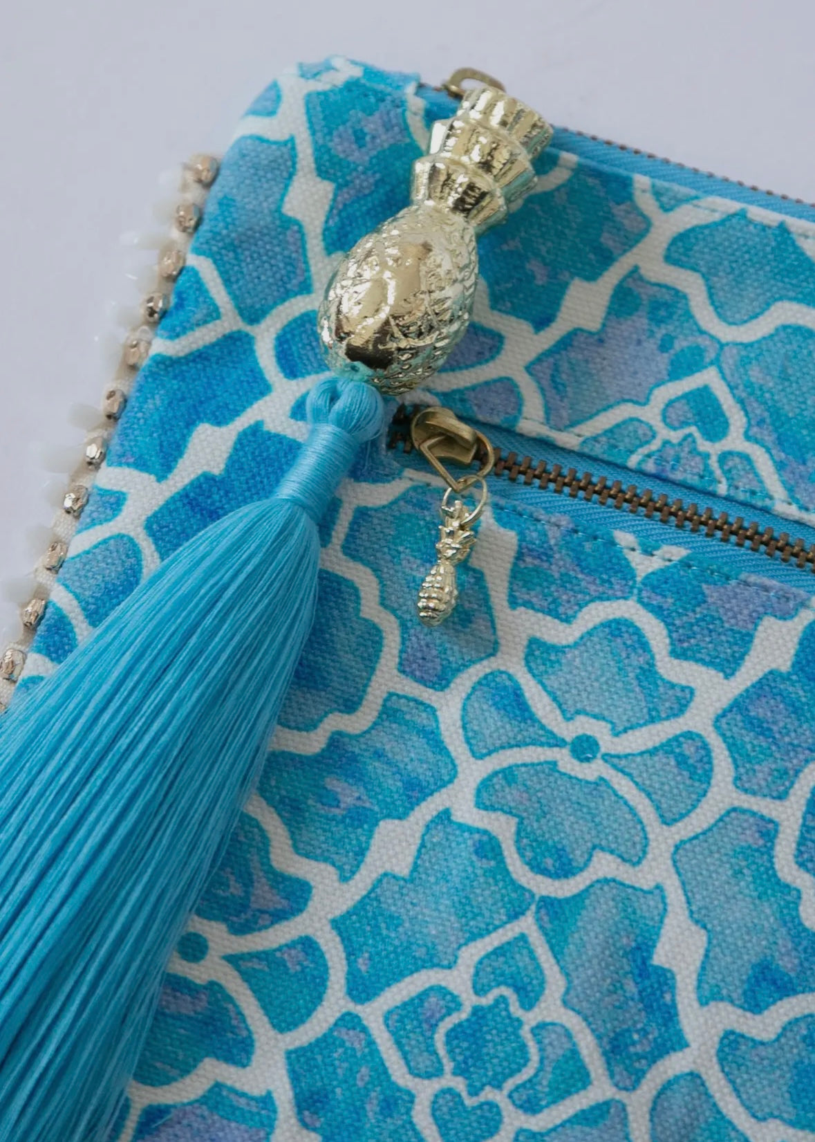 Sophia Alexia Azure Mosaic Clutch Bag