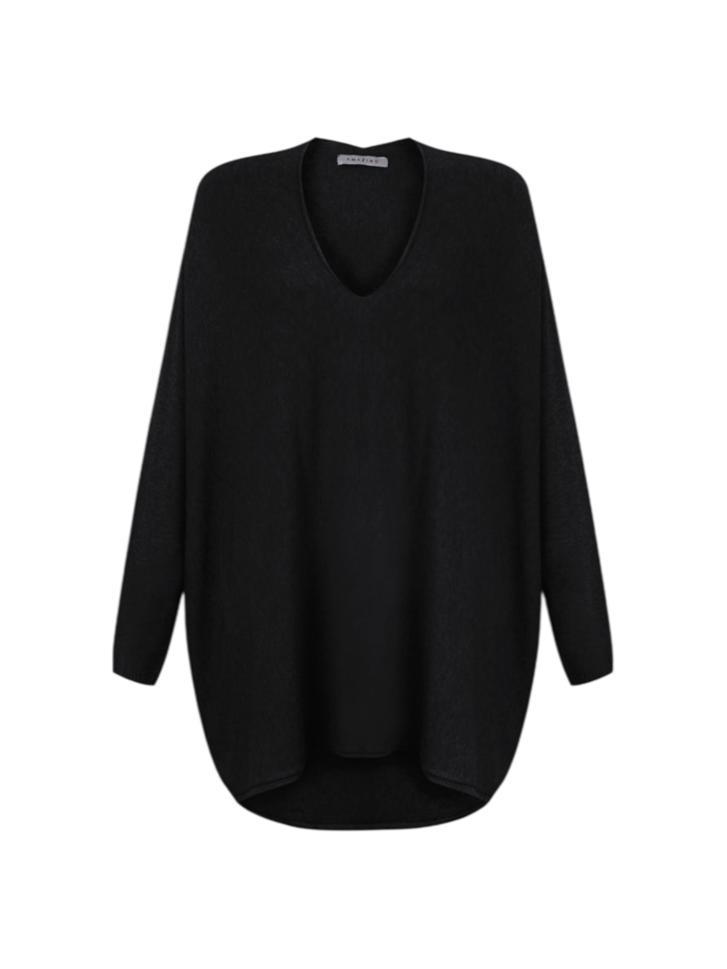 Amazing Woman Mika X Fine Knit Oversized Jumper In Black