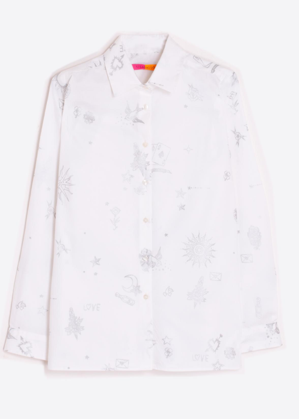 Vilagallo White & Silver Shirt