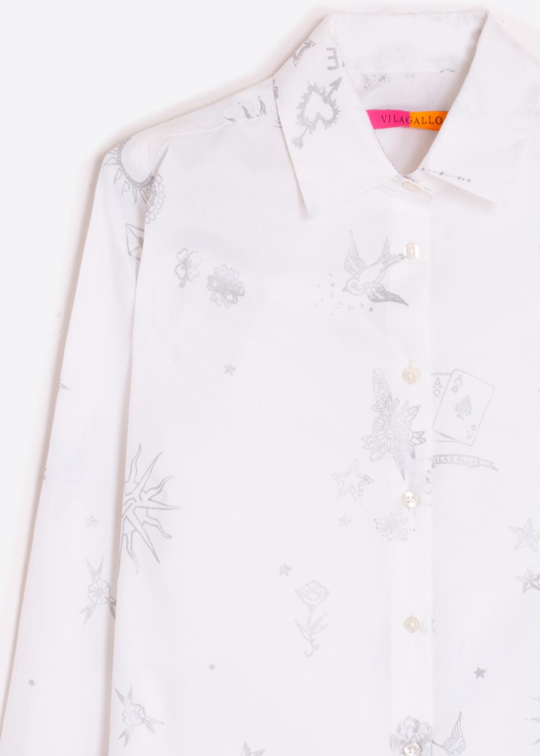 Vilagallo White & Silver Shirt
