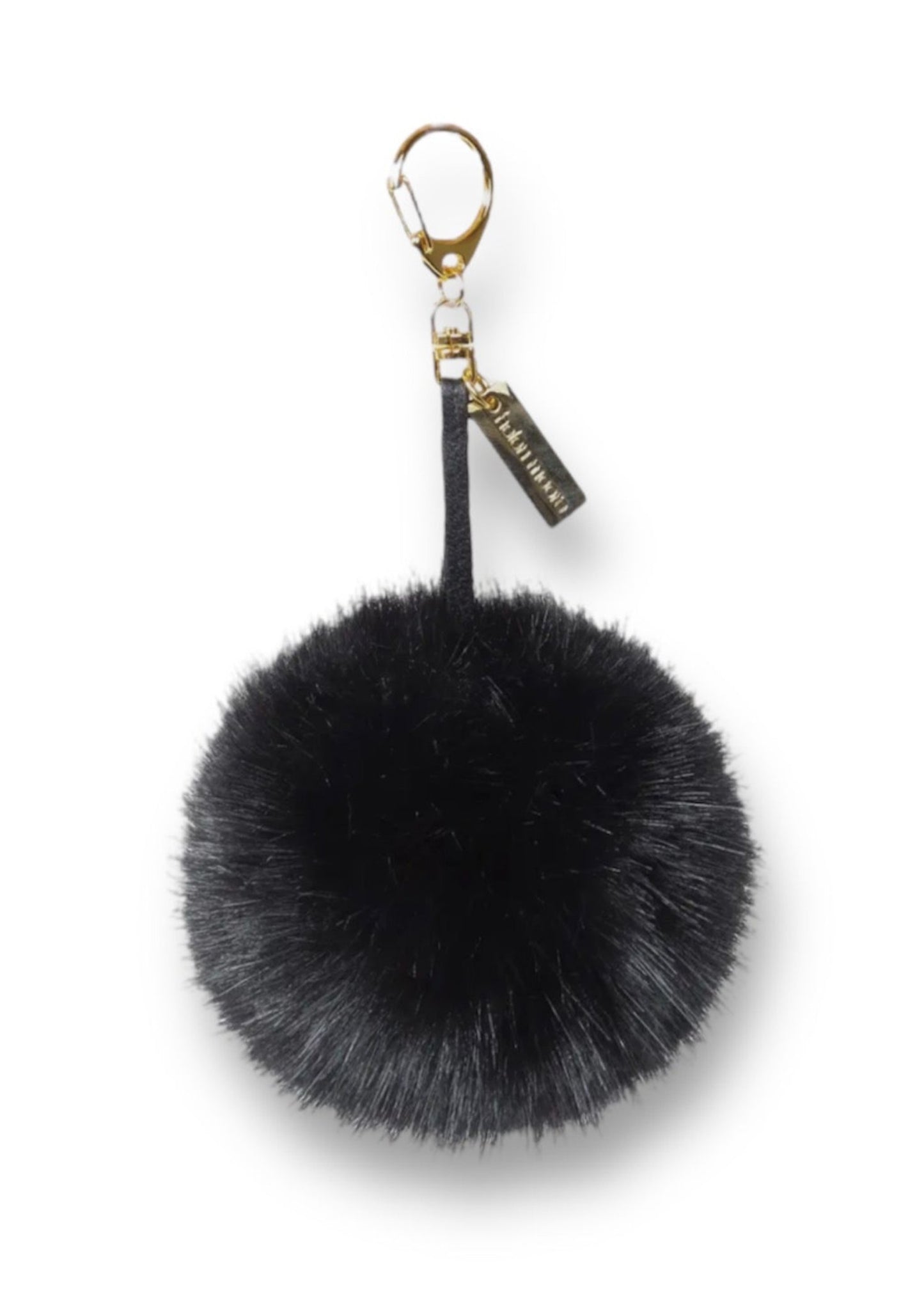 Helen Moore Faux Fur Keyring In Black