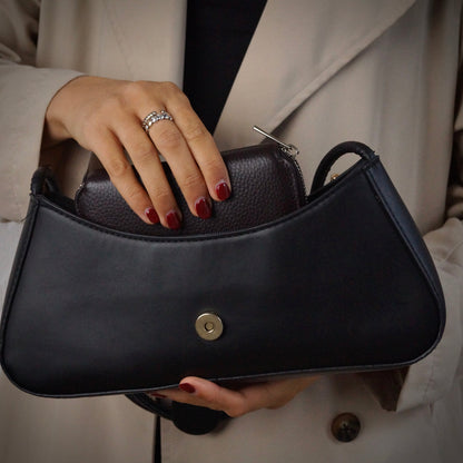 Leather Jewellery Case In Dark Brown