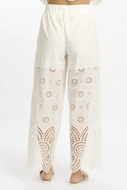 Miss June Rina Trousers In White