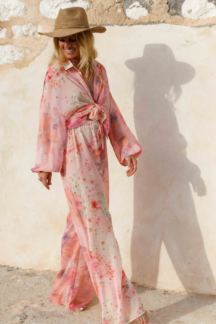 Les Neo Bourgeoises Sool Pink Frenchy Pants