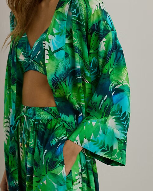 Ralph Lauren Palm Print Robe Cover-Up