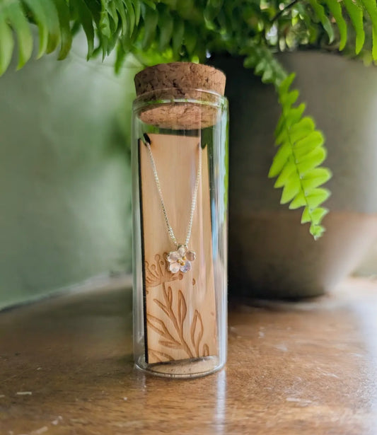 Cherry Blossom Sterling Silver Necklace