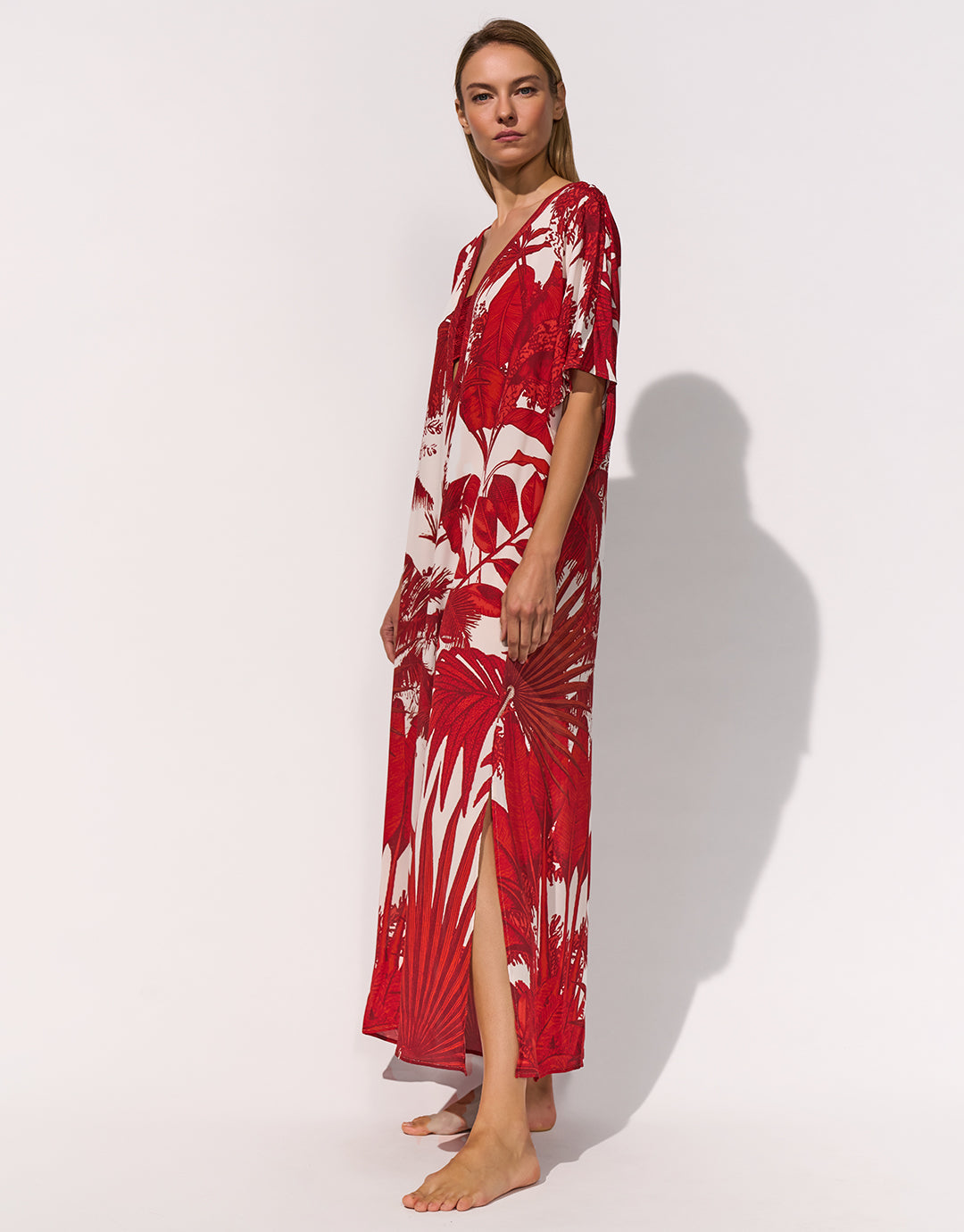 Maryan Mehlhorn Palmaria Kaftan - Creme Rouge