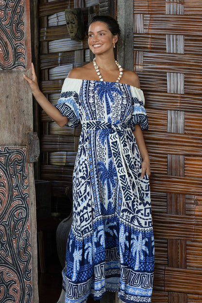 Miss June Off The Shoulder Mya Long Dress