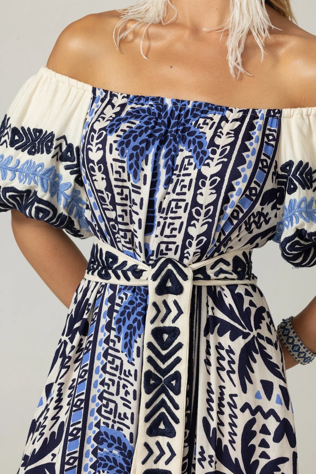 Miss June Off The Shoulder Mya Long Dress