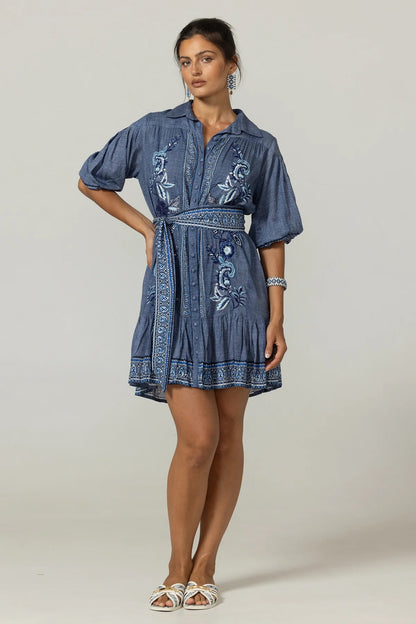 Miss June Denim Olbia Short Dress