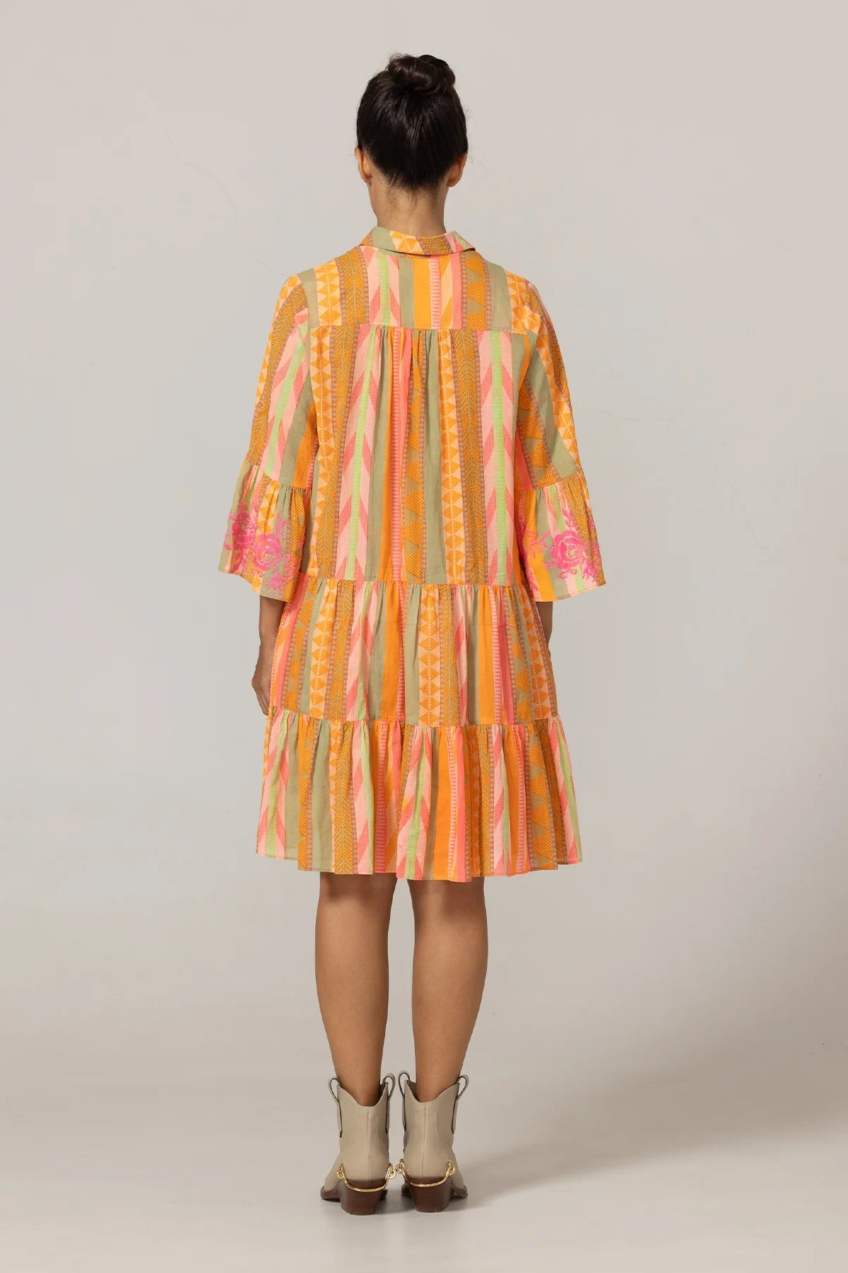 Miss June Embroidered Akira Short Dress