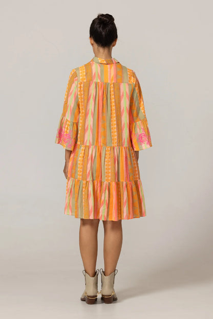 Miss June Embroidered Akira Short Dress