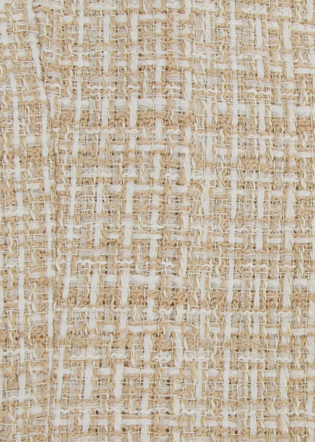 Belle & Bloom Textured Weave Blazer In Cream