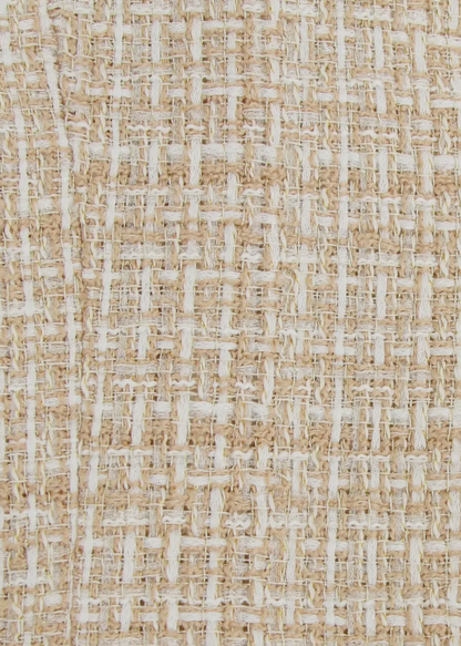 Belle & Bloom Textured Weave Blazer In Cream