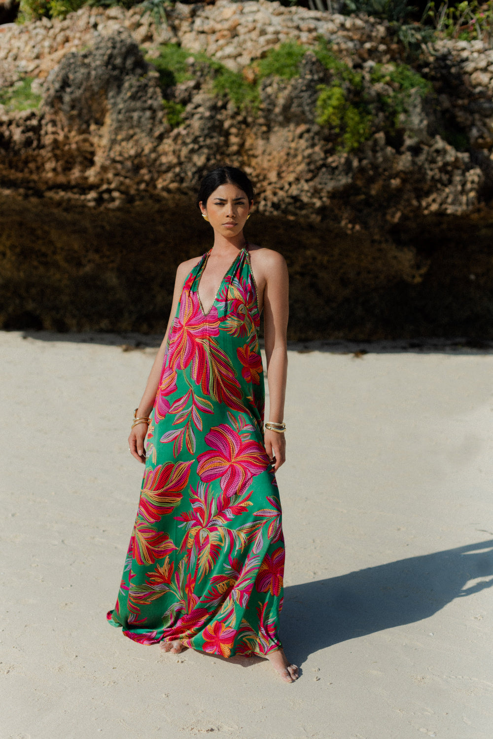 Sundress Natasha Long Dress With Embellishment