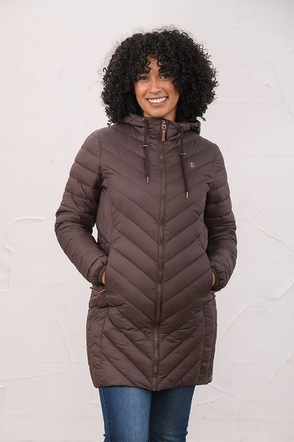 Lighthouse Water Repellent Laurel Raincoat In Cocoa