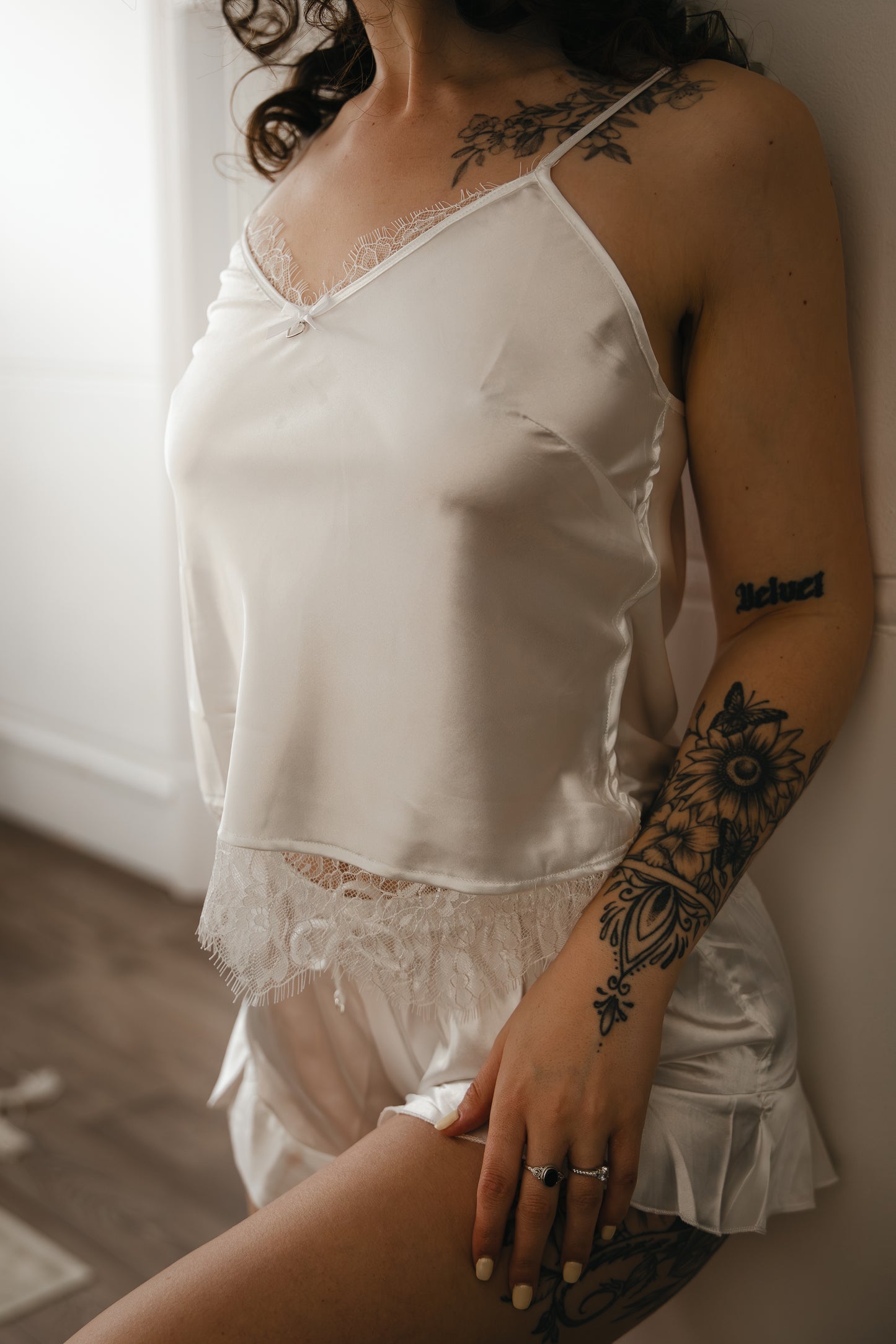 Willow Satin & Lace Nightwear Set