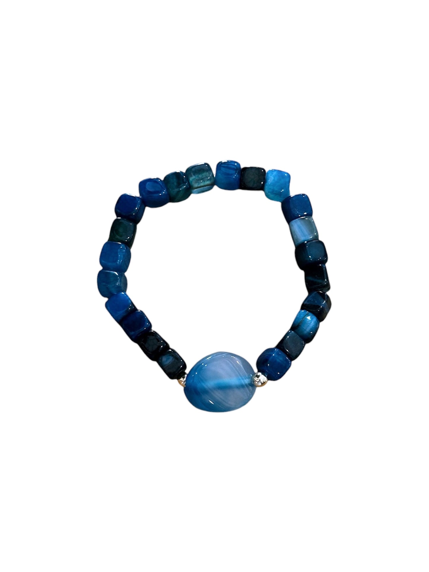 Blue Beaded Bracelet