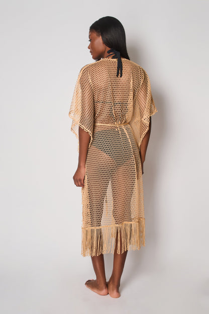 NAIA Rosa Meah Kaftan In Gold