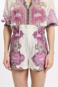 Miss June Noema High-Waisted Shorts