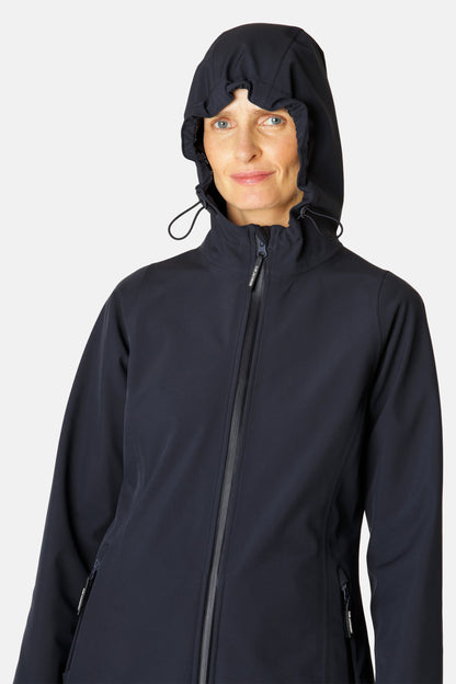 ILSE JACOBSEN Daybreak Womens Softshell Raincoat - Dark Indigo