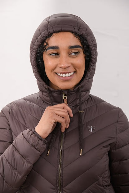 Lighthouse Water Repellent Laurel Raincoat In Cocoa