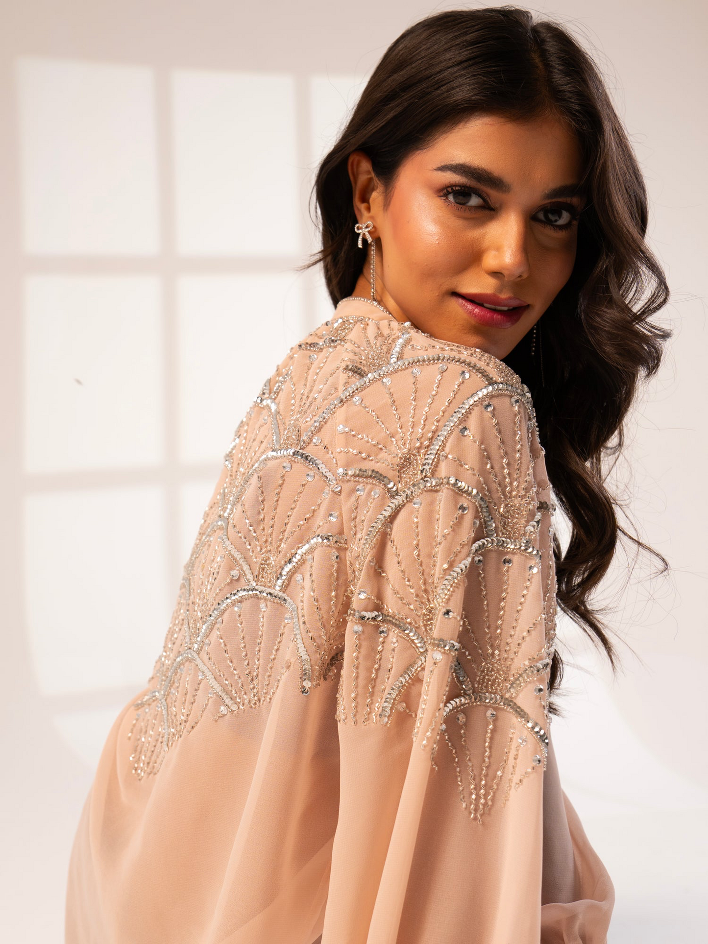 Rose And Nancy Gemma Pink Hand Embellished Blouse