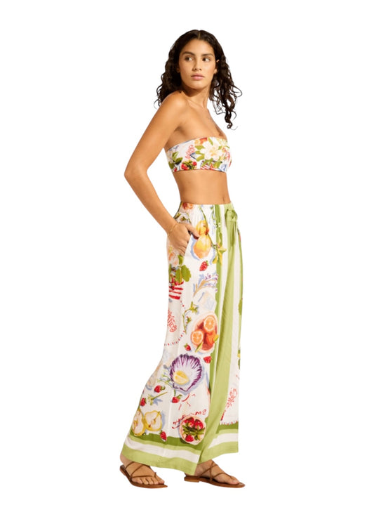 Seafolly Riviera Coast & Sage Trousers